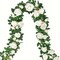 Elegant White Silk Rose Garland – Artificial Floral Vine for Weddings & Home Décor